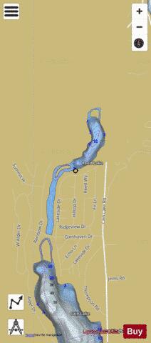 Reed Lake,  Whatcom County depth contour Map - i-Boating App