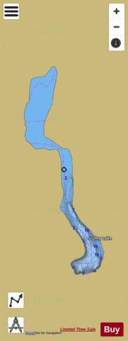 Stump Lake,  Mason County depth contour Map - i-Boating App