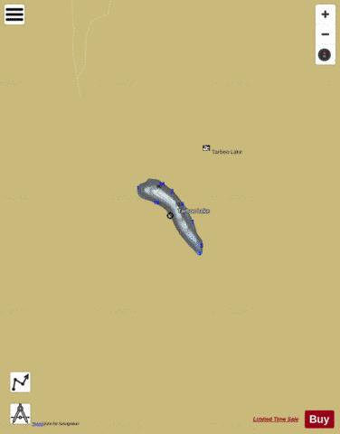 Tarboo Lake,  Jefferson County depth contour Map - i-Boating App