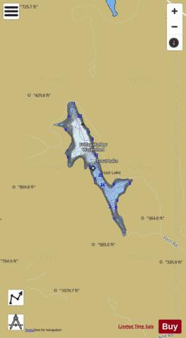 Trout Lake,  San Juan County depth contour Map - i-Boating App