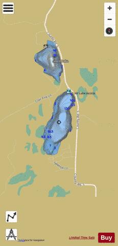 Lake Clair depth contour Map - i-Boating App