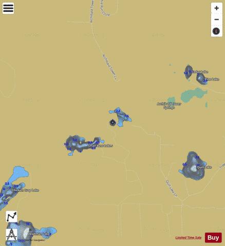 Lake Beaver depth contour Map - i-Boating App