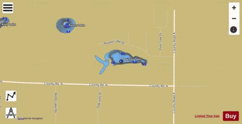Boelter Lake depth contour Map - i-Boating App