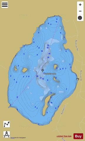 Buckskin Lake depth contour Map - i-Boating App