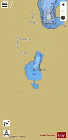 Crotty Lake depth contour Map - i-Boating App