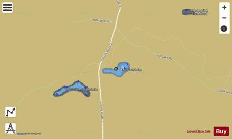 East Davis Lake depth contour Map - i-Boating App