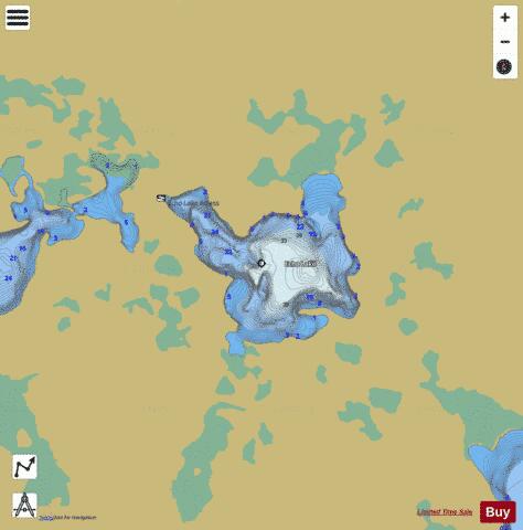 Echo Lake B depth contour Map - i-Boating App