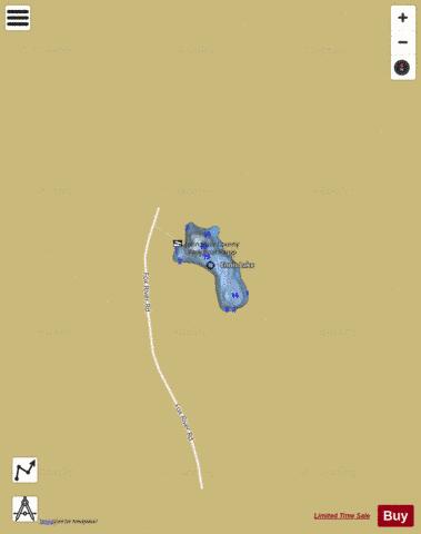 Ennis Lake depth contour Map - i-Boating App