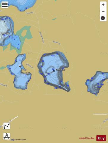 Finley Lake depth contour Map - i-Boating App