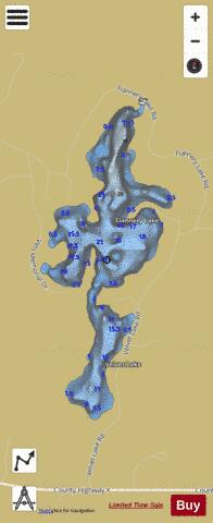 Flannery Lake depth contour Map - i-Boating App