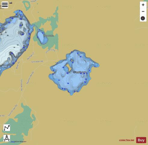 Franklin Lake B depth contour Map - i-Boating App