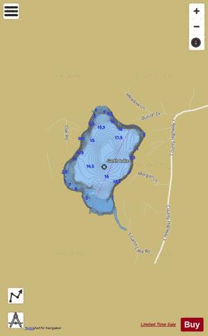 Garth Lake depth contour Map - i-Boating App