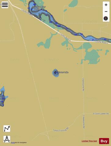 Grover Lake depth contour Map - i-Boating App