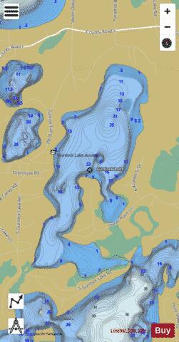 Gunlock Lake depth contour Map - i-Boating App