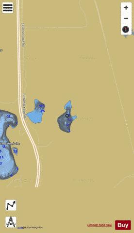 Harriet Lake depth contour Map - i-Boating App