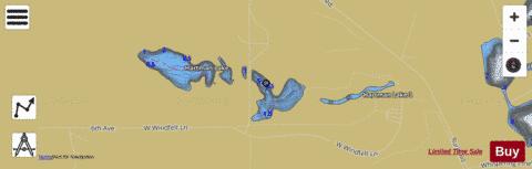 Hartman Lake depth contour Map - i-Boating App