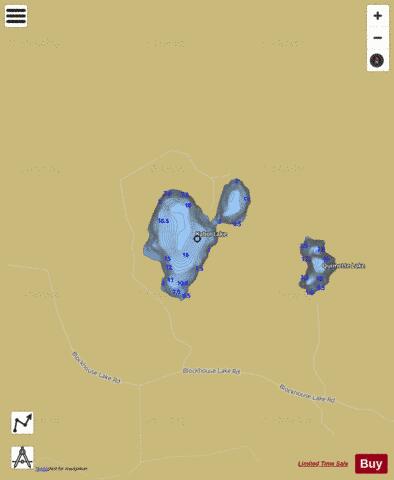 Kabol Lake depth contour Map - i-Boating App