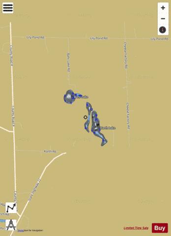 Korth + Bahr Lake depth contour Map - i-Boating App