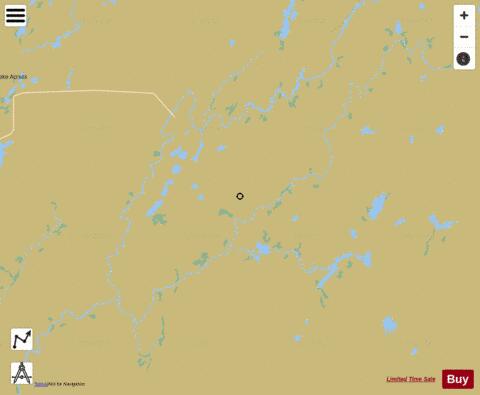 Lac Sault Dore depth contour Map - i-Boating App