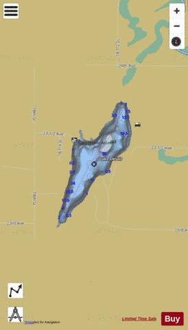 Lake Desair depth contour Map - i-Boating App