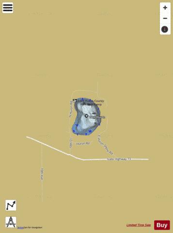 Lake Huron depth contour Map - i-Boating App