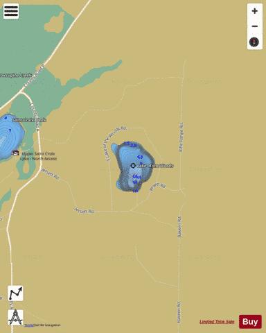 Lake Of Woods depth contour Map - i-Boating App