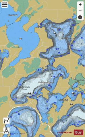 Little Fork Lake depth contour Map - i-Boating App