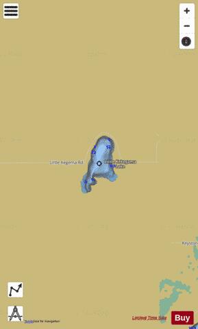 Little Kekegama Lake depth contour Map - i-Boating App