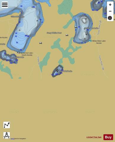 Lone Wolf Lake depth contour Map - i-Boating App