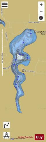 Long Lake C depth contour Map - i-Boating App