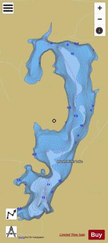 Marsh Miller Lake  Mill Pond depth contour Map - i-Boating App