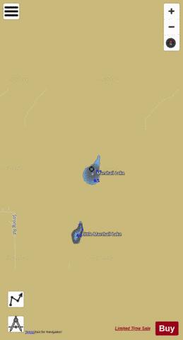 Marshall Lake depth contour Map - i-Boating App