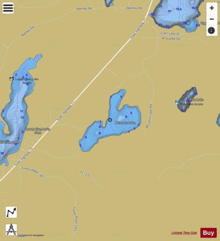 Mclaren Lake depth contour Map - i-Boating App