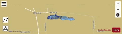 Ogema Millpond depth contour Map - i-Boating App