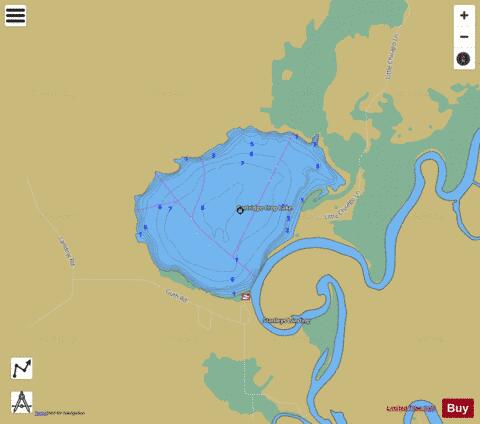 Partridge Crop Lake depth contour Map - i-Boating App