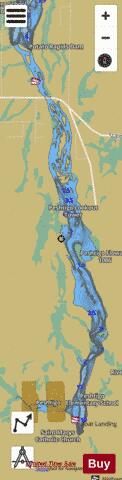 Peshtigo Flowage depth contour Map - i-Boating App