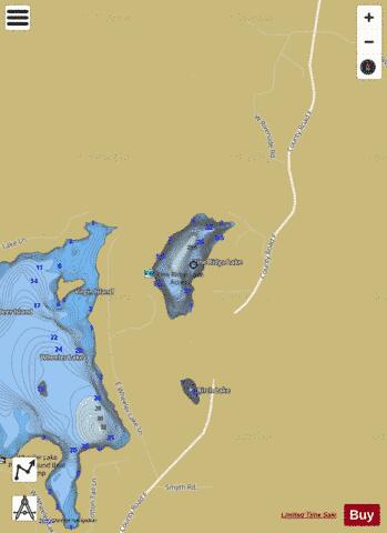 Pine Ridge Lake depth contour Map - i-Boating App