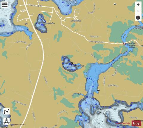 Schlecht Lake depth contour Map - i-Boating App