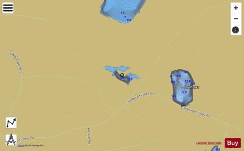 Second Small Lake depth contour Map - i-Boating App