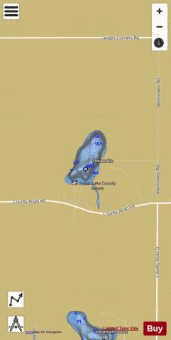 Shea Lake depth contour Map - i-Boating App