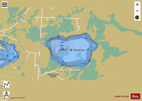 Shepard Lake depth contour Map - i-Boating App