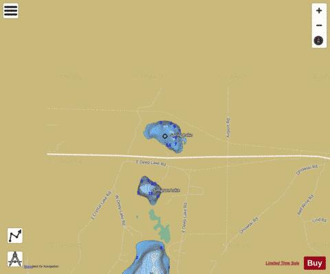 Spring Lake D depth contour Map - i-Boating App