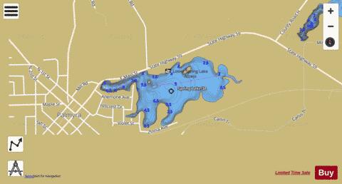 Spring Lake F depth contour Map - i-Boating App