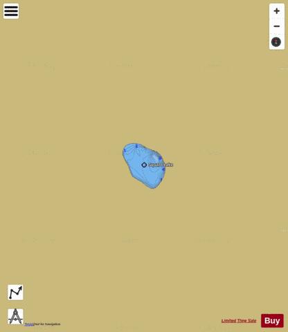 Square Lake depth contour Map - i-Boating App