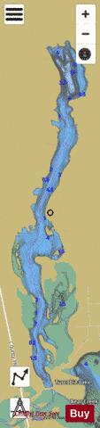 Tuscobia Lake depth contour Map - i-Boating App