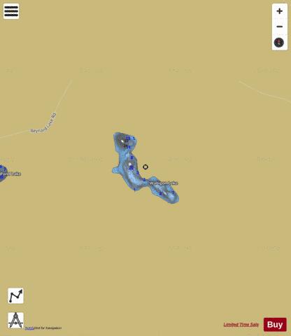 Wabigon Lake depth contour Map - i-Boating App