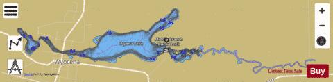 Wyocena Millpond depth contour Map - i-Boating App