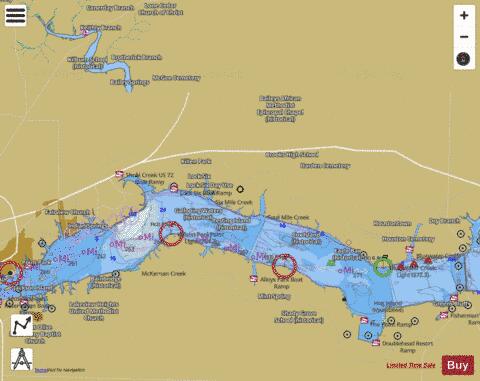 Wilson Lake Fishing Map Us Al 00129085 Nautical Charts App