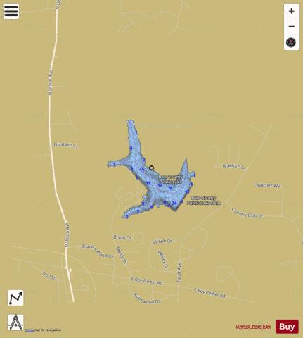 Dale County Public Fishing Lake depth contour Map - i-Boating App