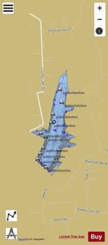 Madison County Public Fishing Lake depth contour Map - i-Boating App